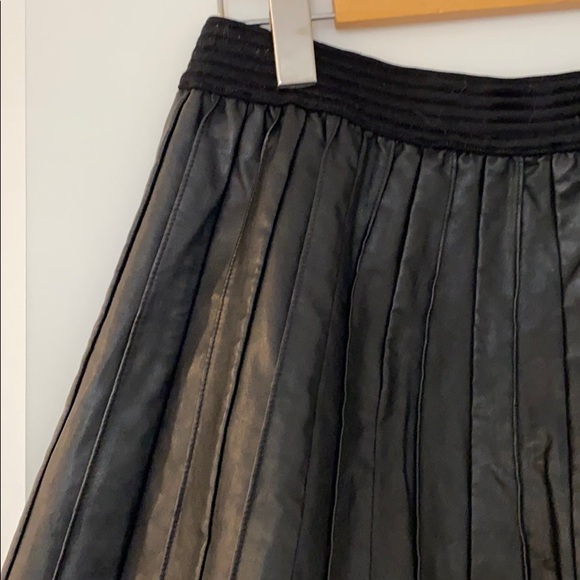 Free People vegan leather pleated skirt - Picture 2 of 3